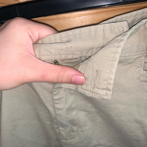 Christopher & Banks khaki cropped chino pants size 8 - Picture 3 of 4